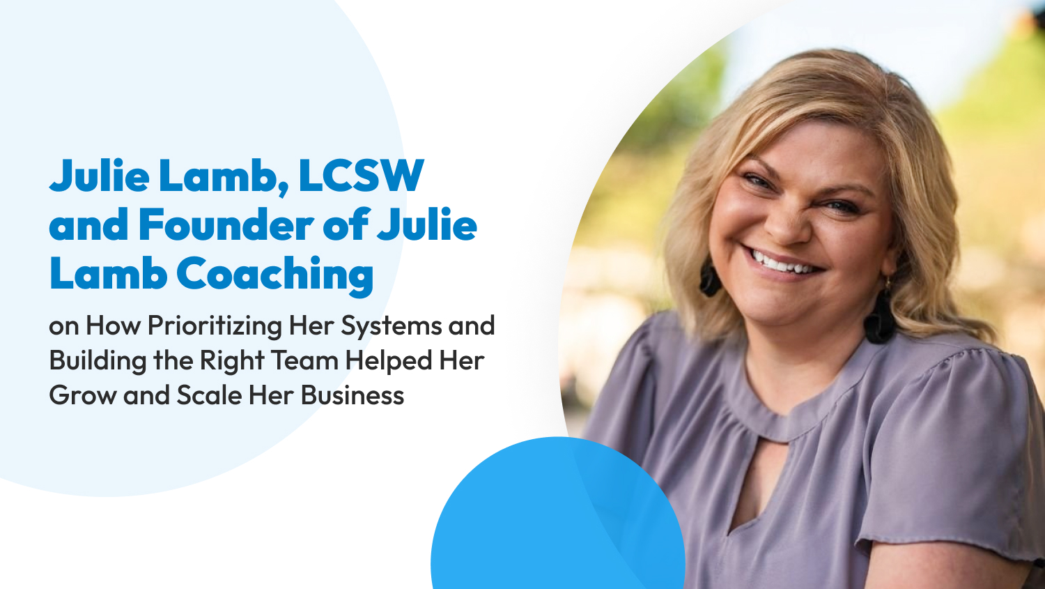 Julie Lamb, LCSW and Founder of Julie Lamb Coaching